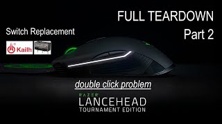 RAZER LANCEHEAD TOURNAMENT EDITION SWITCH REPLACEMENT  REASSEMBLY [upl. by Madigan]