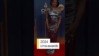 Simone Biles Stuns at 2024 CMA Awards in Silver amp New Bob [upl. by Ekram]