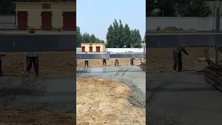 Leveling process with concrete floor laser leveling machine quickly craftsman shorts [upl. by Anirtep349]