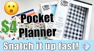 NEW POCKET PLANNER UNBOXING  BIGLOTS CARPE DIEM PLANNER FINDS [upl. by Shaina]