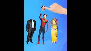 Jethalal 😎 Tom Holland as Spiderman 😍 Daya bhabhi wrong head change challenge 🔥😜 art adda [upl. by Aiyram]