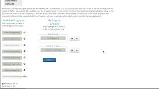 2 Engineering Applicant Portal — Program Choices [upl. by Enirac]