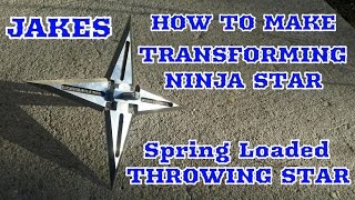 Transforming Ninja Star  How To Make Folding Throwing Star [upl. by Bazil]