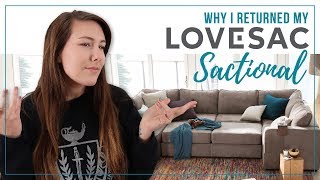 Lovesac Review  Is Lovesac Sactional Worth it  Why Im Returning my Sactional Sofa [upl. by Inavoj]