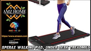 Describing Sperax Walking Pad Under Desk Treadmill Amazon [upl. by Stine113]