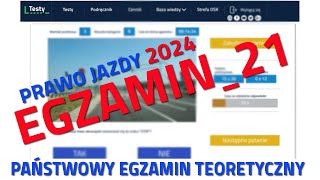 ✅❌Cały egzamin na prawo jazdy 2024❌✅ część 212024 kategoria B [upl. by Sarine216]