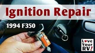 Replacing Faulty Ford F350 Truck Ignition Lock Cylinder [upl. by Katey]