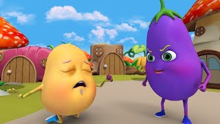 आलू कचालू Aloo Kachaloo Beta Kahan Gaye The  Hindi Rhymes For Kids [upl. by Newkirk]