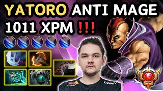 🔥 YATORO Anti Mage Safelane 1011 XPM Skadi 3rd Build 🔥 Grandmaster Tier  Dota 2 [upl. by Tertius]