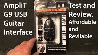 AmpliT G9 USB Guitar Interface from Sunfield Music  Test and Review [upl. by Tra]