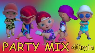 Kids Party Songs  Children Party Music  Video and Songs Party Mix  40 min Happy Playtime 🎉🎈🎊 [upl. by Clotilda]