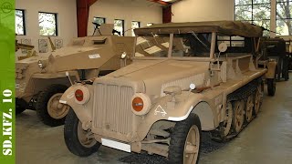 Sd Kfz 10  halftrack vehicle  HD [upl. by Mutat]