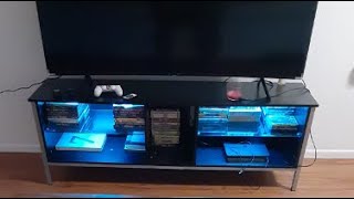 Bestier Modern Gaming TV Stand Console up to 75 Tv Review Exception design for sturdiness and cable [upl. by Sibell]