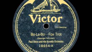 Paul Biese Novelty Orchestra BoLaBo 1919 [upl. by Kessia]