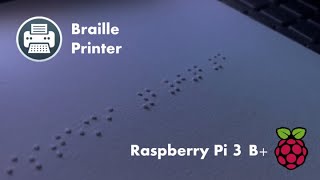 Braille Printer [upl. by Fitalludba]