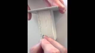 Applying a Stone Finish using polyfiller on cardboard [upl. by Moreland]