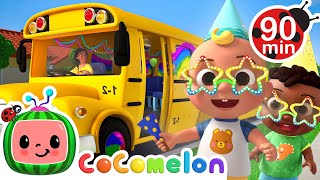 Wheels on the Party Bus Hapy Birthday JJ 🥳🚌  CoComelon  Nursery Rhymes for Babies [upl. by Debo601]