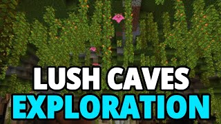 Exploring The Large Lush Caves  Minecraft 1 [upl. by Natie]