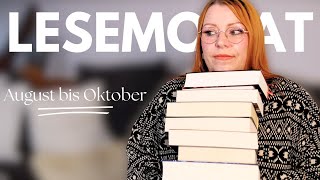 Diese Bücher haben mich begeistert und enttäuscht  Lesemonate August  Oktober  Der Buchschnack [upl. by Eastlake]