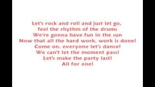 All For One  High School Musical 2 HSM2  lyrics [upl. by Kerry]