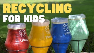 Recycling for Kids  Learn how to Reduce Reuse and Recycle [upl. by Ael]