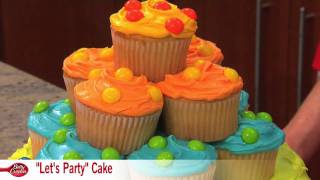 How to Make a Polka Dot Lets Party Cake with Betty Crocker [upl. by Bakeman]