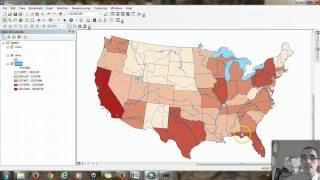 Making a Map in ArcMap 1 [upl. by Eiroj]