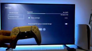 How to use external HDD with PS5  4TB extended storage PlayStation 5 [upl. by Neehsuan]