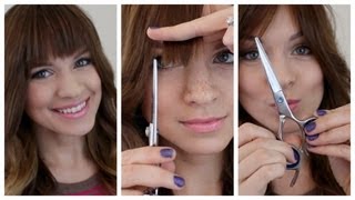 Trim Your Bangs At Home My Tips and Tricks [upl. by Etteragram]