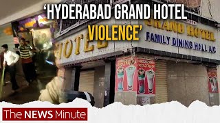 Hyderabad’s Grand Hotel staff assault family after quarrel over biryani [upl. by Sadinoel]