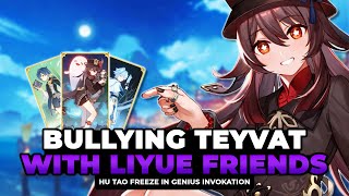 Hu Tao Freeze bullies Teyvat with Liyue Friends in Genius Invokation TCG [upl. by Alton]