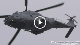 NHIndustries NH90 NTH quotSea Lionquot  German Navy 7959  arrival at Nordholz Naval Air Base [upl. by Lotz]