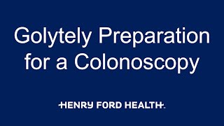 Golytely Preparation for a Colonoscopy [upl. by Neyuq]