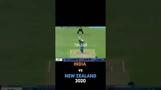 India vs New Zealand 2020 7th ball cricket cricketlover cricketshorts ict newzealandcricket [upl. by Iruy483]