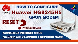 how to configure Huawei EchoLife HG8245H5 GPON modem internet amp WIFI configuration Andmtatube [upl. by Names902]