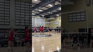 Overpass feels classof2027 middleblocker volleyball highlights varsity [upl. by Nyrtak]