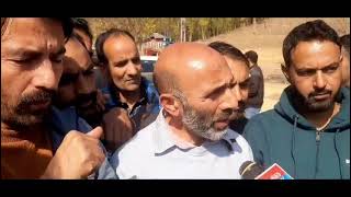 MLA Langate Shiekh Khurshid talking to media persons in Handwara [upl. by Cerell]