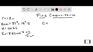 A parallel plate capacitor is made with two circular plates of radius 25 m The plates are 0015 m… [upl. by Yor]