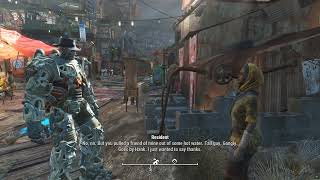 Fallout 4  Diamond City resident attitude toward Nick versus toward you [upl. by Llerrad]