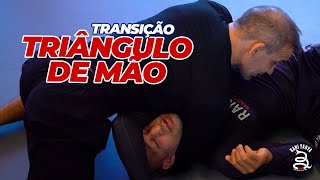 Transição NORTESUL para o TRIÂNGULO DE MÃO no JIUJITSU SEM KIMONO  Aula de JiuJitsu [upl. by Rocher]