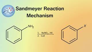 Sandmeyer Reaction Mechanism  Organic Chemistry [upl. by Nero623]