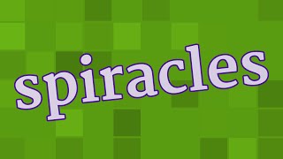 SPIRACLES pronunciation • How to pronounce SPIRACLES [upl. by Ilyk871]