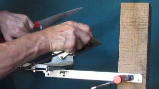 Sharpening SheepHand Shears using a ShearSharpNZ Hinged Sharpening Tray [upl. by Emiaj]