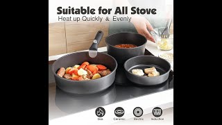 SENSARTE 17 Piece Pots and Pans Set [upl. by Dorn763]