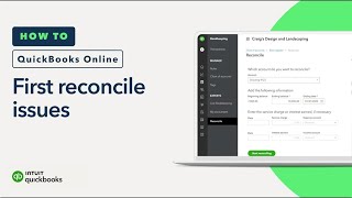 How to fix your beginning balance during your first reconcile in QuickBooks Online [upl. by Edora]