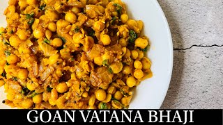 Simple Goan Vatana Usal Recipe  Goan White Peas Recipe  Goan Breakfast Vatana Bhaji  By Natasha [upl. by Ariek]