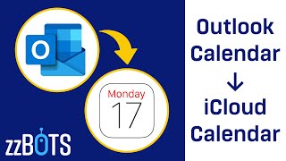 How to Sync Outlook Calendar With Apple iCloud Calendar  zzBots [upl. by Anilag]