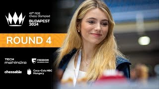 Round 4  45th FIDE CHESS OLYMPIAD [upl. by Laro]