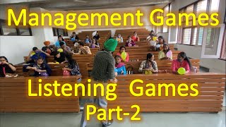 Management Games 2  Listening Games  Learning through fun  GCCBA50  MCom  MBA  BBA  BCom [upl. by Ahselrak]