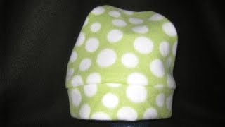 How to sew a Fleece Hat without a pattern DIY [upl. by Aili]